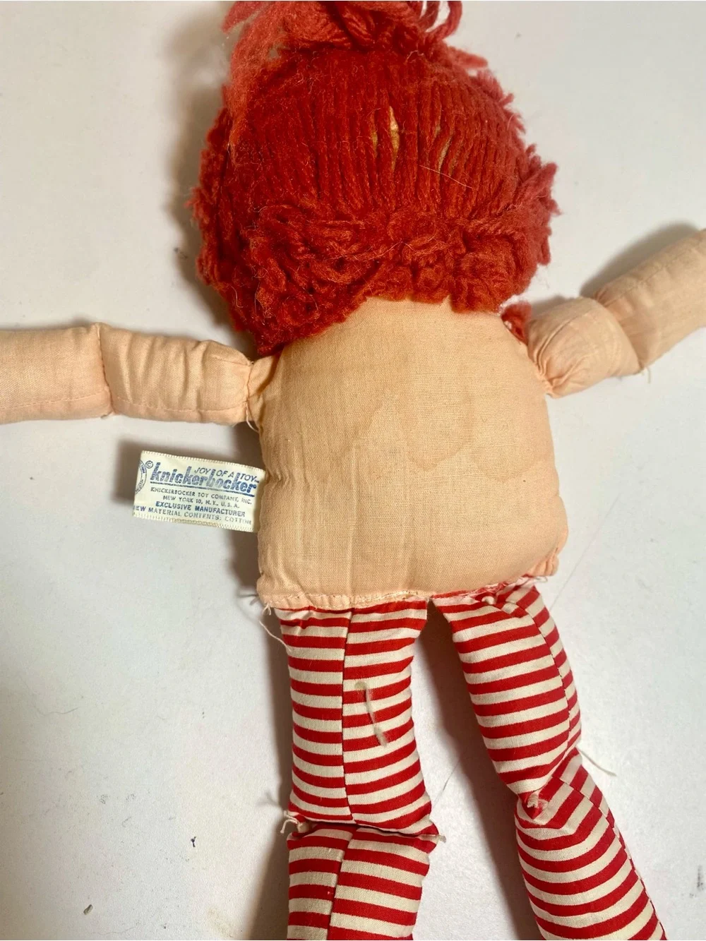 Vintage Knickerbocker Raggedy Ann Doll 16” Original Tags